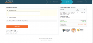 thanh toan tra gop lazada